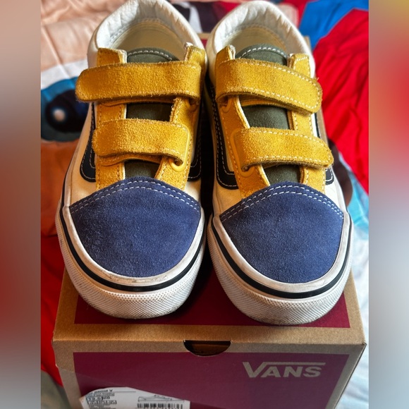 Vans Kids Sneakers - Blue, Yellow, and Green - Picture 1 of 2
